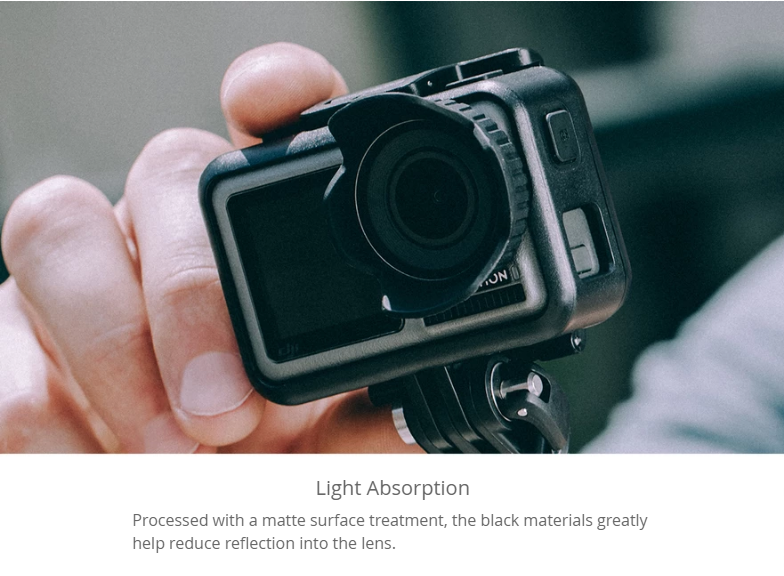 osmo action camera,OSMO ACTION Accessories,osmo action cam,osmo action attachment bracket,osmo action bracket,osmo action sunshade hood,osmo action camera lens hood