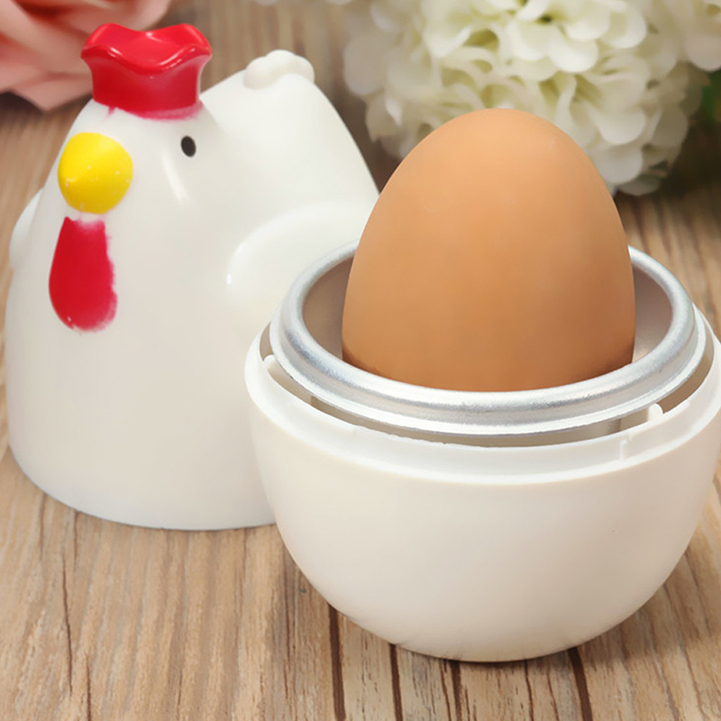 Home Chicken Shaped Microwave 1 Egg Boiler Steamer Cooker Kitchen ...