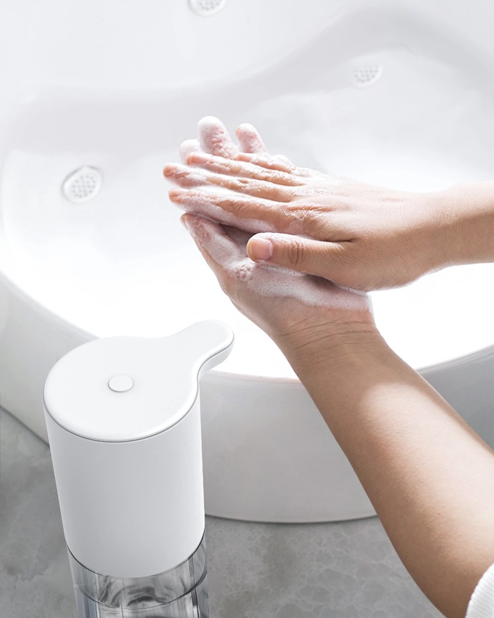 Digoo Dg Dp01 320 Ml Otomatik Kopuk Sabun Dagitici El Yikama Makinesi
