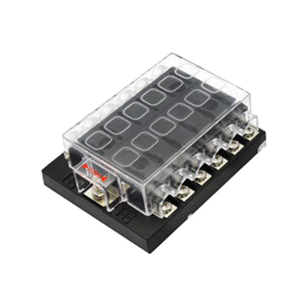 Fuse Box 4 Way for Standard Blade Fuses ATO Holder//Block 12v or 24v Car//HGV