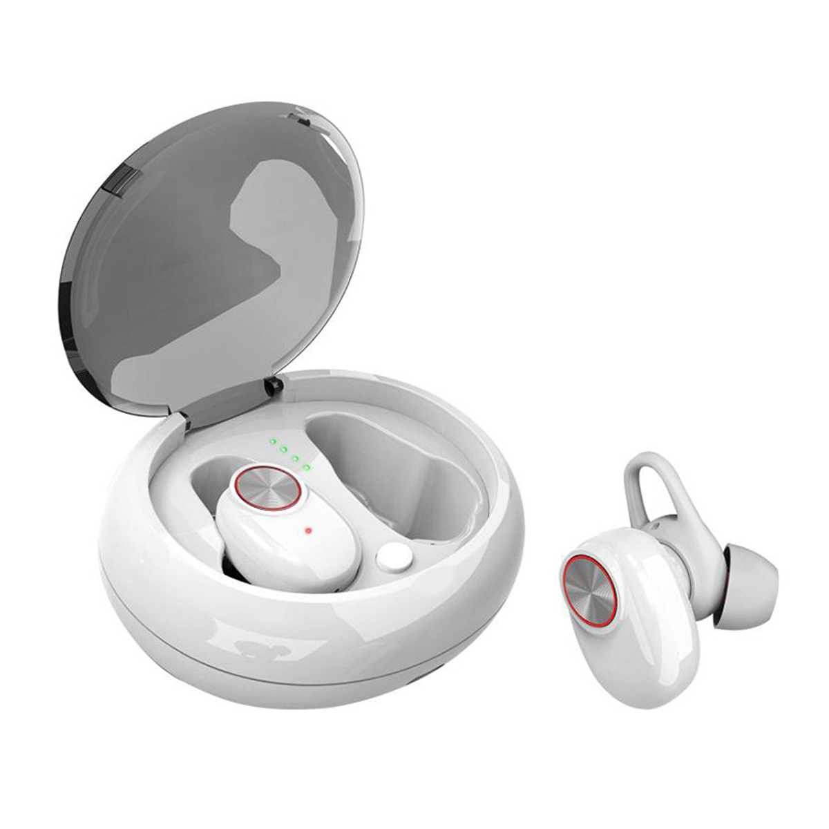 Bluetooth 5.0 Kopfhörer Headset Mini TWS Kabellos Bass Stereo Sport Mic Ohrhörer