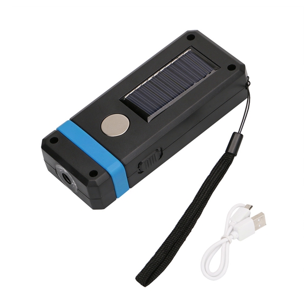 LAMPADA RICARICABILE CON PORTA USB PER CARICARE TELEFONINO DA CAMPEGGIO SOLARE