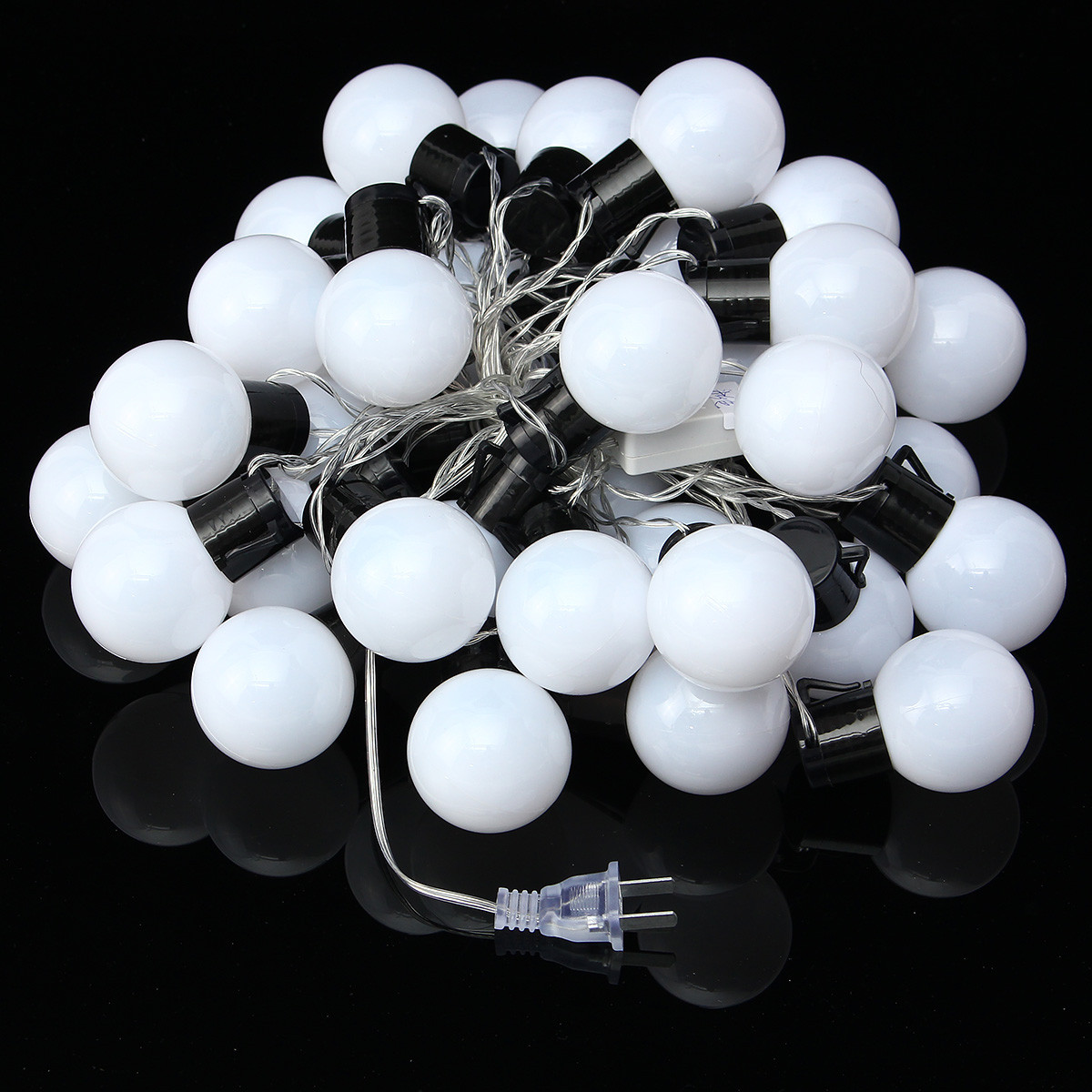 38 de LED enchufe de EE la fiesta de de luces de de lámpara cadena del boda 110v colores banquete bolas de Navidad 10m UU O0wkP8nX