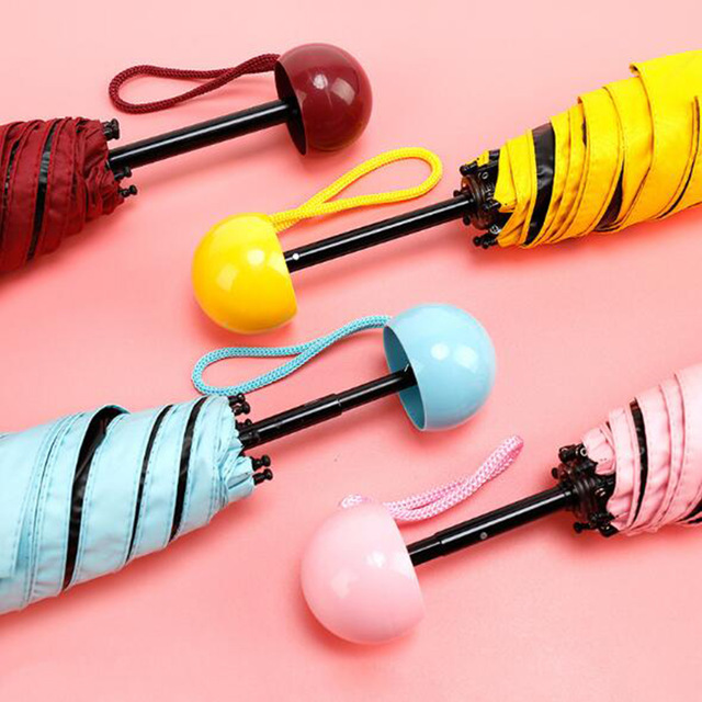 Honana HN-KU4 compressed mini pocket capsule umbrella ultra-light ultra-small waterproof UV rain umbrellas