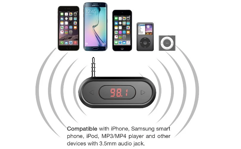 Moboile Telefon İçin Kablosuz 3.5mm Eller Serbest Lcd Ekran Fm Transimittervs Moboile Telefon İçin Kablosuz 3.5mm Eller Serbest Lcd Ekran Fm Transimittervs