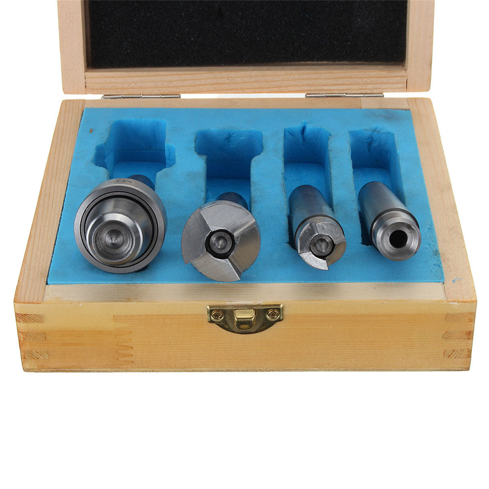 4pcs MT2 Wood Lathe Live Center Set MT2 Arbor For Wood Turning Tool With Wooden Case