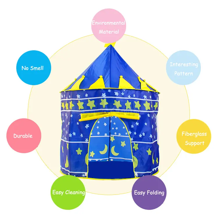 Portable kids play tent children outdoor ocean ball pool folding kobe toys castle