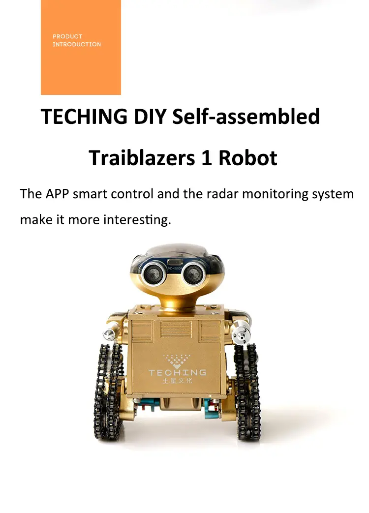 TECHING DIY Traiblazers 1 Self-assembled APP Control Smart Delicate Robot for Android System