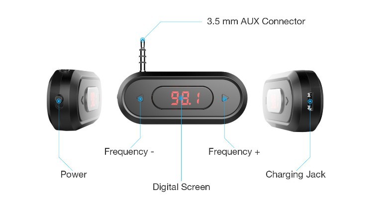 Moboile Telefon İçin Kablosuz 3.5mm Eller Serbest Lcd Ekran Fm Transimittervs Moboile Telefon İçin Kablosuz 3.5mm Eller Serbest Lcd Ekran Fm Transimittervs