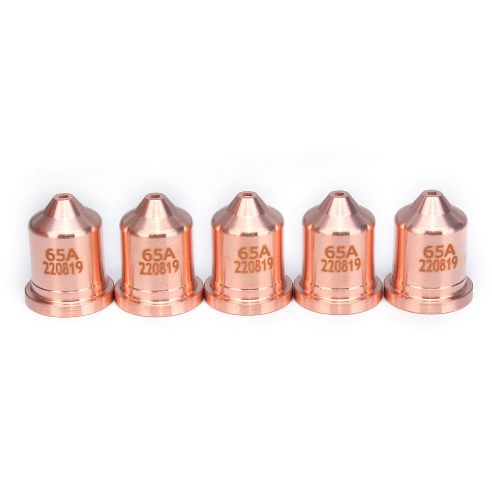 5pcs 220819 65A Electrode Tip mondstuk Cutting Plasma Cutter Accessories for HRT/MRT