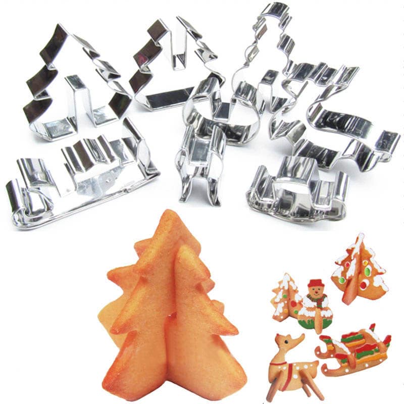 Honana 8PCS 3D формочки для выпечки рождественского печенья