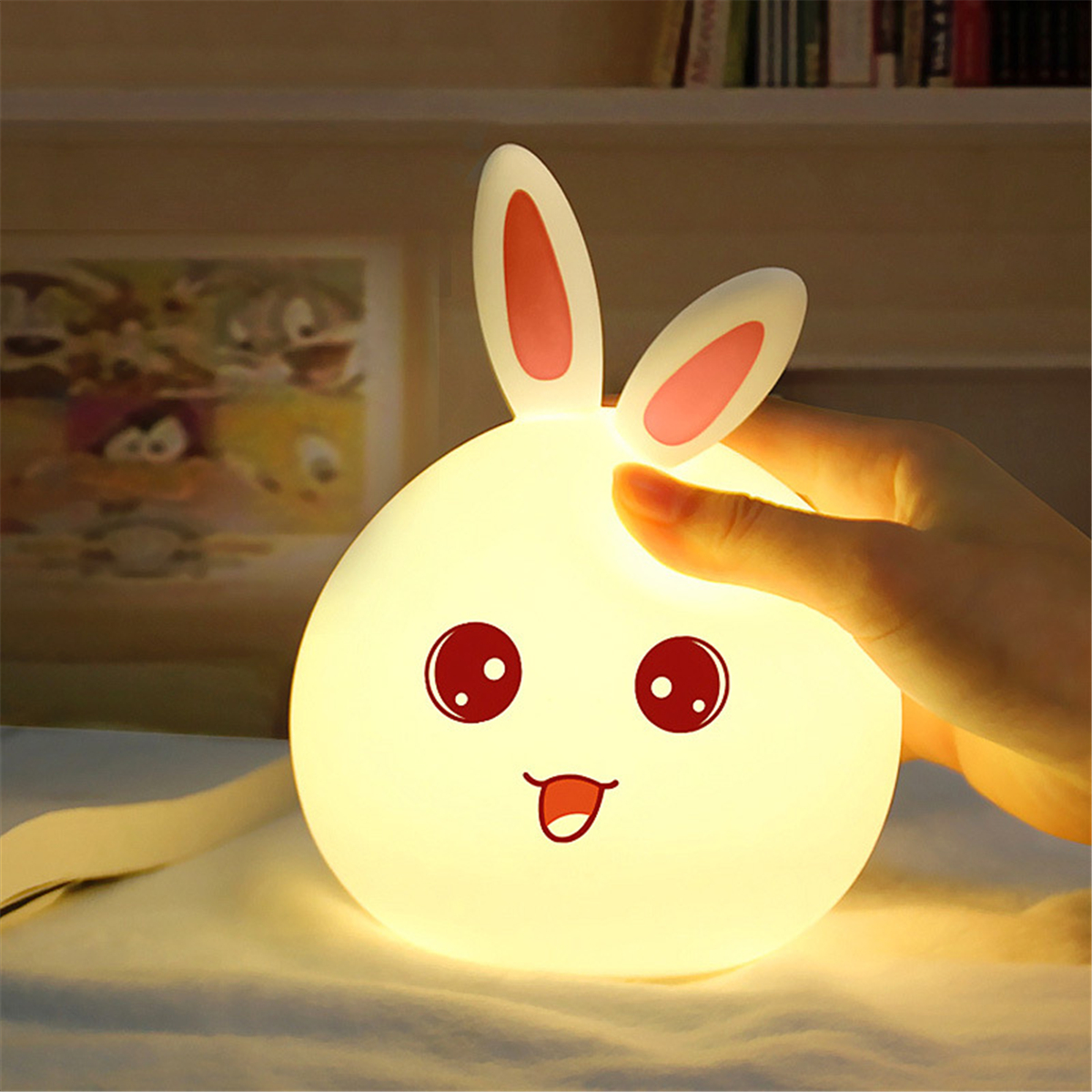 Bébé Lit Led Petite Chambre Lapin Lampes Lumière Télécommande Veilleuse Enfants Ours sQhrdCBoxt