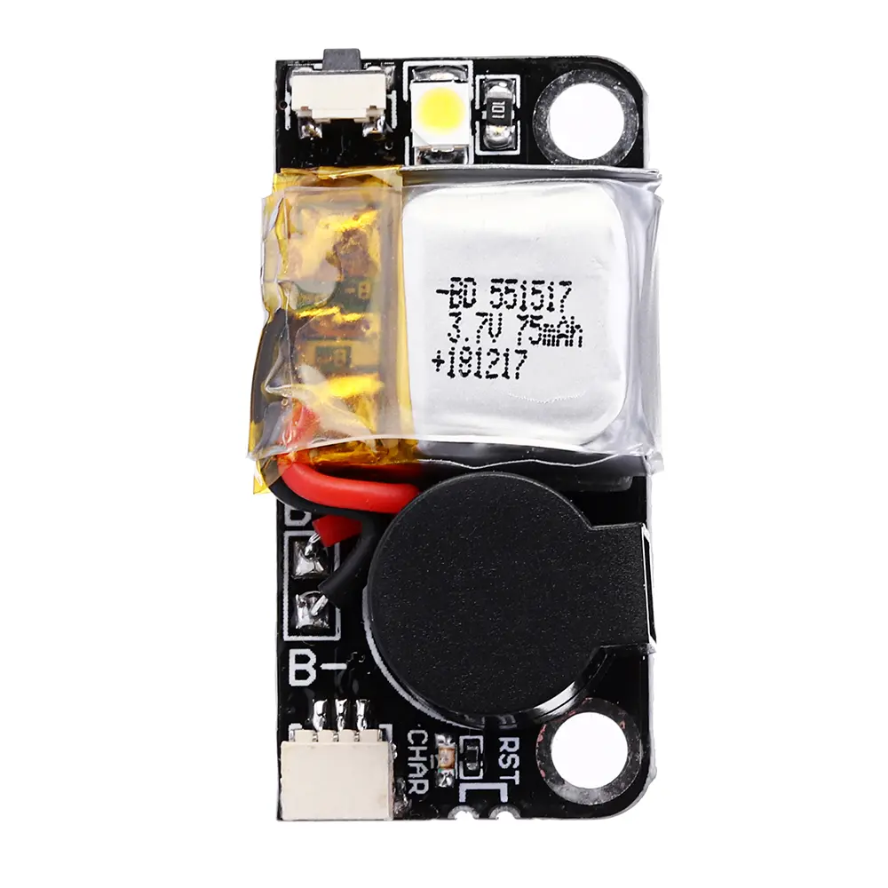 URUAV UR6 5V 110dB BB Allarme Buzzer Mini Tacker 36x18mm con Lipo Batteria luce a led per RC Drone FPV Racing