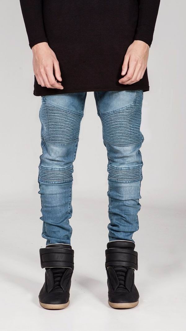 Hombre Pasarela Delgada La Elástico Skinny Jeans De Moda LMVzpGSUjq