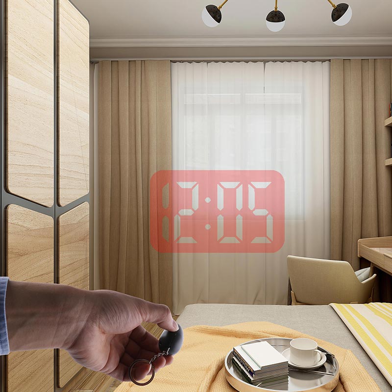 Portable Mini Projection Clock Red Light Led Wall Ceiling