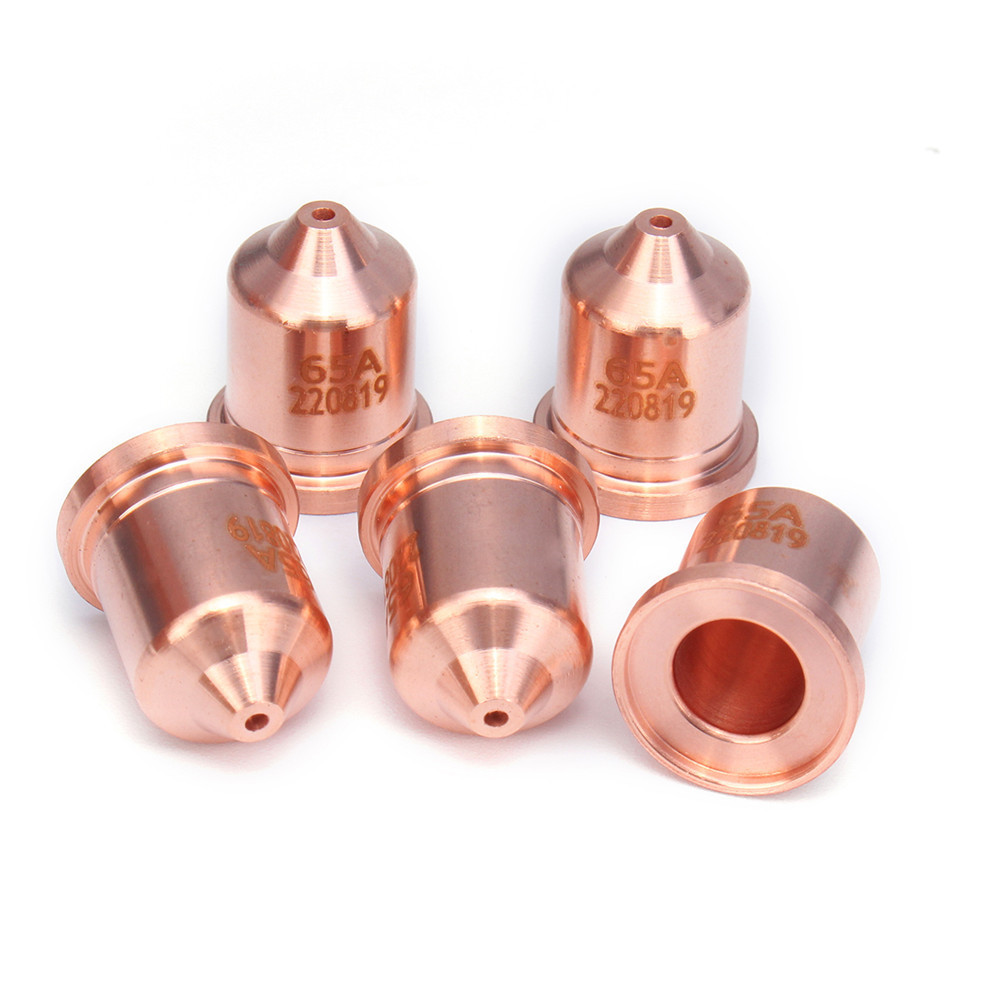 5pcs 220819 65A Electrode Tip mondstuk Cutting Plasma Cutter Accessories for HRT/MRT