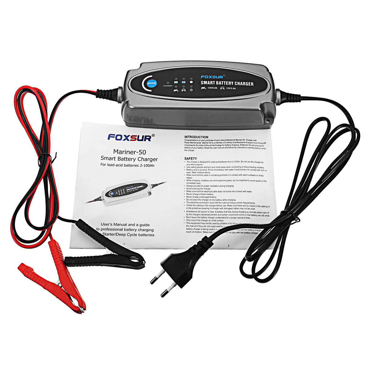 Foxsur зарядное устройство инструкция на русском языке. Smart Charger 12v Intelligent Battery Charger. FOXSUR Smart Battery Charger. Зарядное устройство FOXSUR 12v. FOXSUR 12v 5a инструкция.