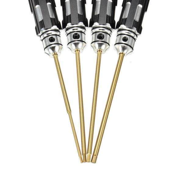 4Pcs Stainless Steel Hex Screwdriver Kit Screwdriver Set 1.5mm/2mm/2.5mm/3.0mm 4Pcs Stainless Steel Hex Screwdriver Kit Screwdriver Set 1.5mm/2mm/2.5mm/3.0mm