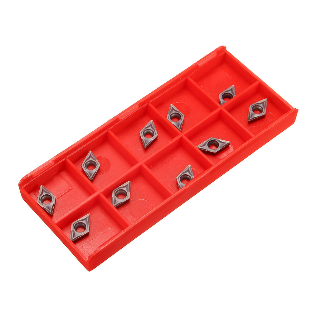 10pcs DCMT070202 Carbide Inserts for SDJCR1010H07 Turning Tool Holder