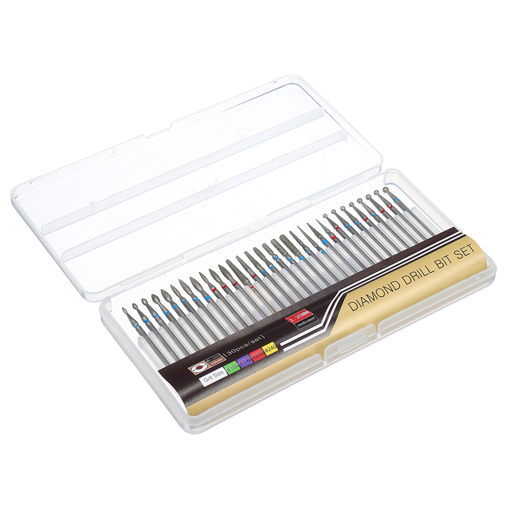 Diamond nail drill bits