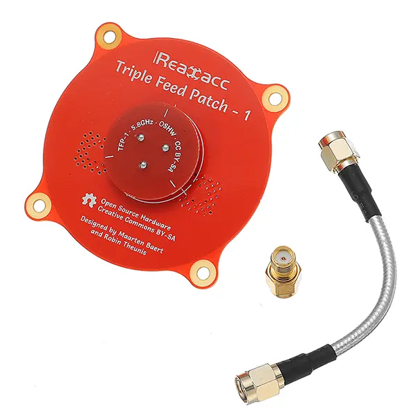 Realacc Antenna a Triplo Feed Patch-1 5.8GHz 9,4dBi FPV Antenna a Pagoda Direzionale Circolare Polarizzata Realacc Antenna a Triplo Feed Patch-1 5.8GHz 9,4dBi FPV Antenna a Pagoda Direzionale Circolare Polarizzata