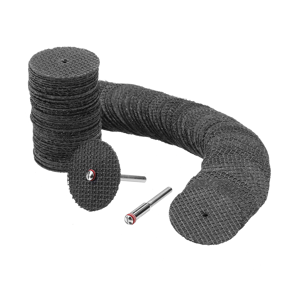 Drillprp 100pcs 1/8 Inch Mandrel Fiber Glass Reinforced Cut Off Wheel Cutting Disc for Rotary Tool