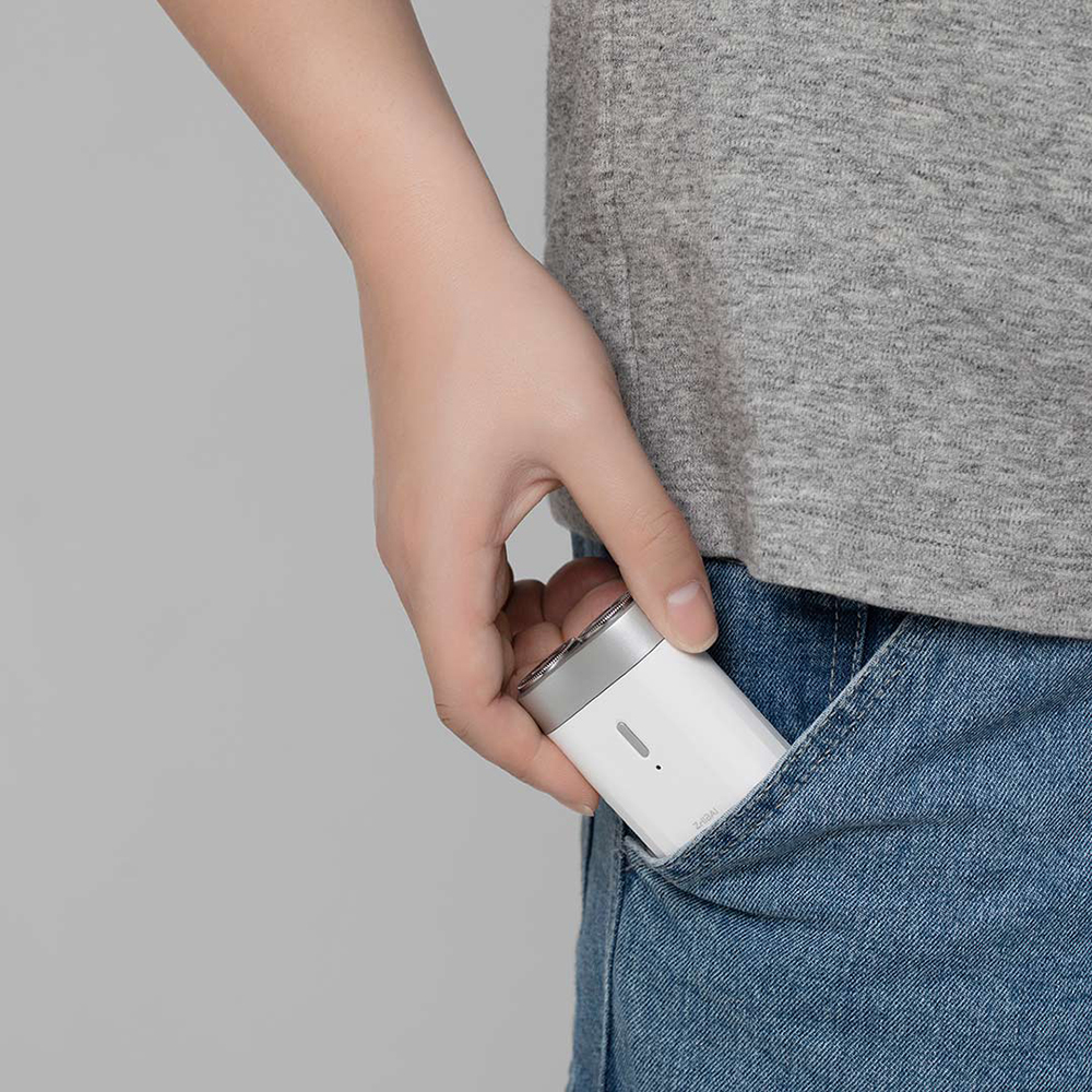 ZHIBAI SL201 Mini afeitadora eléctrica portátil lavable USB inalámbrico recargable Impermeable afeitadora eléctrica Navaja para hombres regalo de Xiaomi Youpin