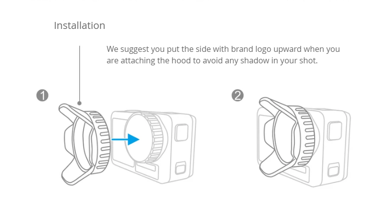osmo action camera,OSMO ACTION Accessories,osmo action cam,osmo action attachment bracket,osmo action bracket,osmo action sunshade hood,osmo action camera lens hood