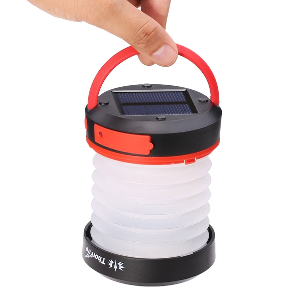 ThorFire Solar LED Camping Lantern USB Rechargeable Light for Outdoor Camping Hiking