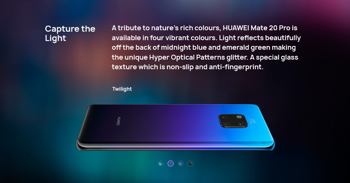 Huawei Mate 20 Pro Câmera Traseira Traseira 6,39 polegadas 6 GB RAM 128 GB ROM Kirin 980 Octa core 4G Smartphone