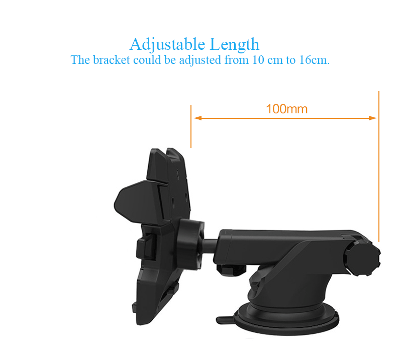 Multifunctional Car Air Vent Front Glass Instrument Desk Sucker Phone Holder for Phone 3-6.5 inches