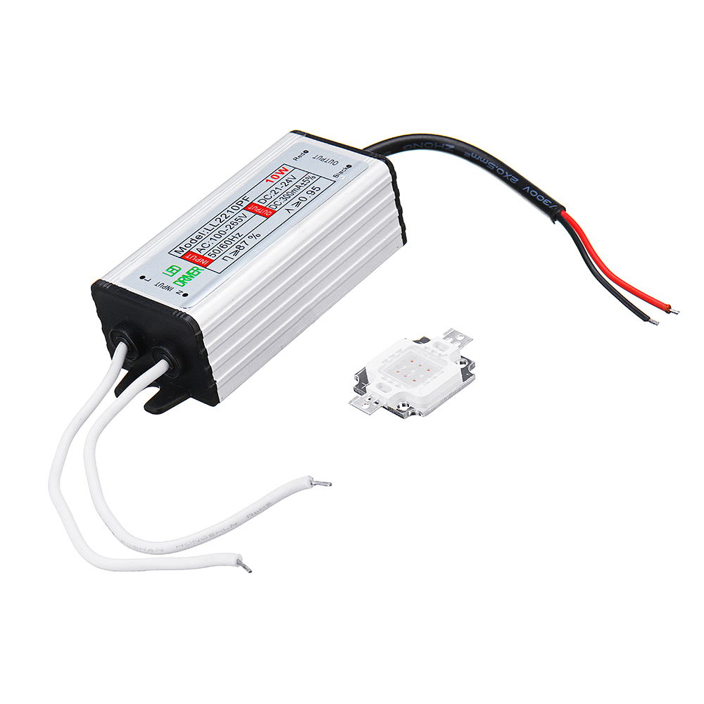 10w 2 Rouge 1 Bleu élèvent La Puce Bricolage Led Diy Avec Pilote Pour La Plante Dintérieur Fleur Ac85 265v