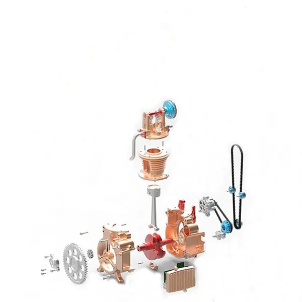 Teching Single Cylinder Engine Model Full Aluminum Alloy Collection