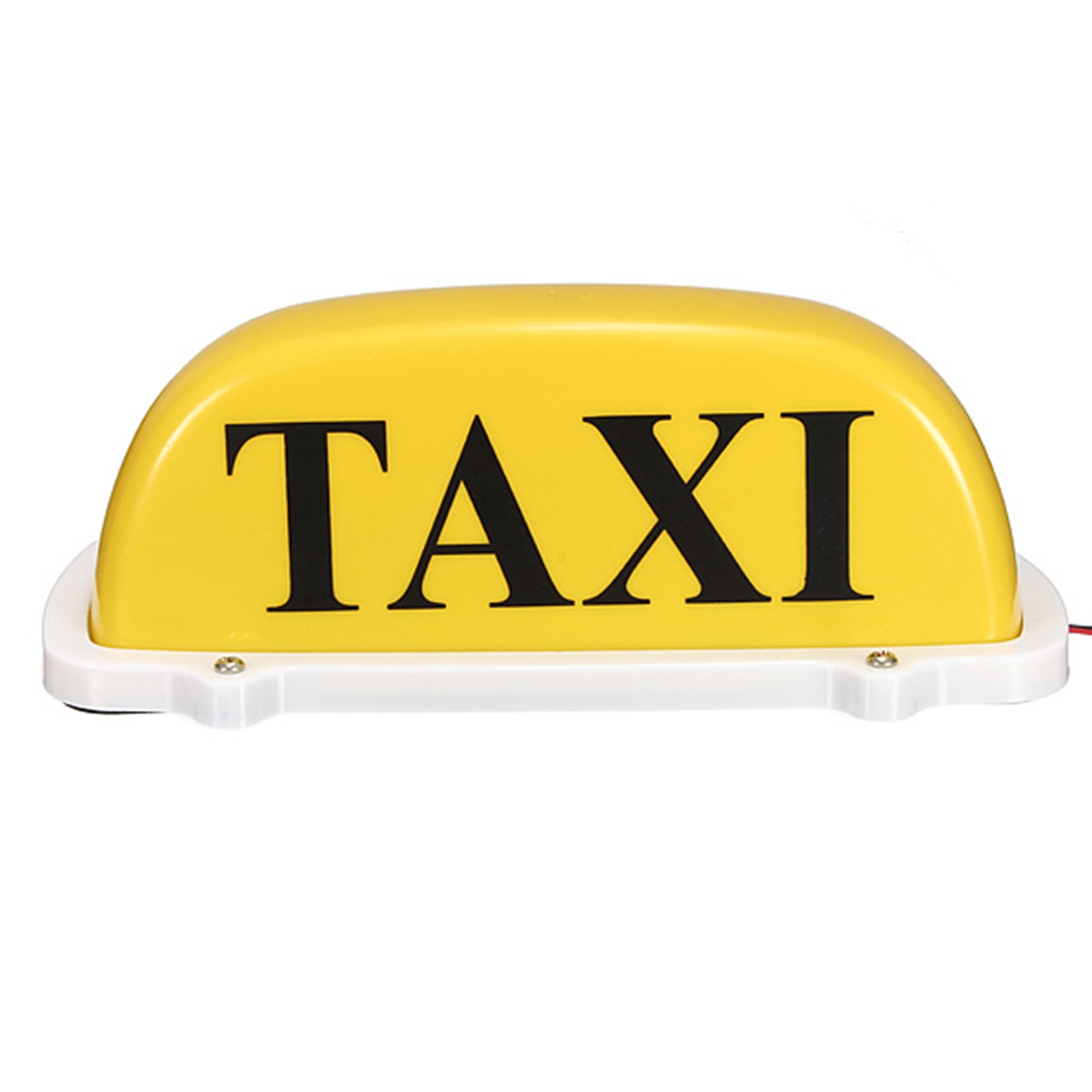 La cumbre del tejado del taxi del taxi de coches de dc12v firma la lámpara ligera talla grande amarilla magnética