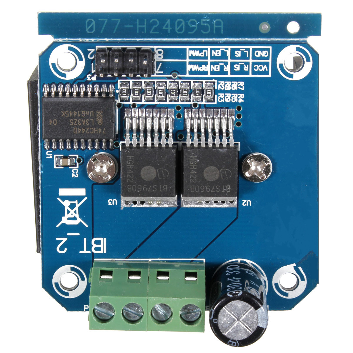 High Power Motor Driver Module bts7960b 43a Arduino robot intelligente del veicolo
