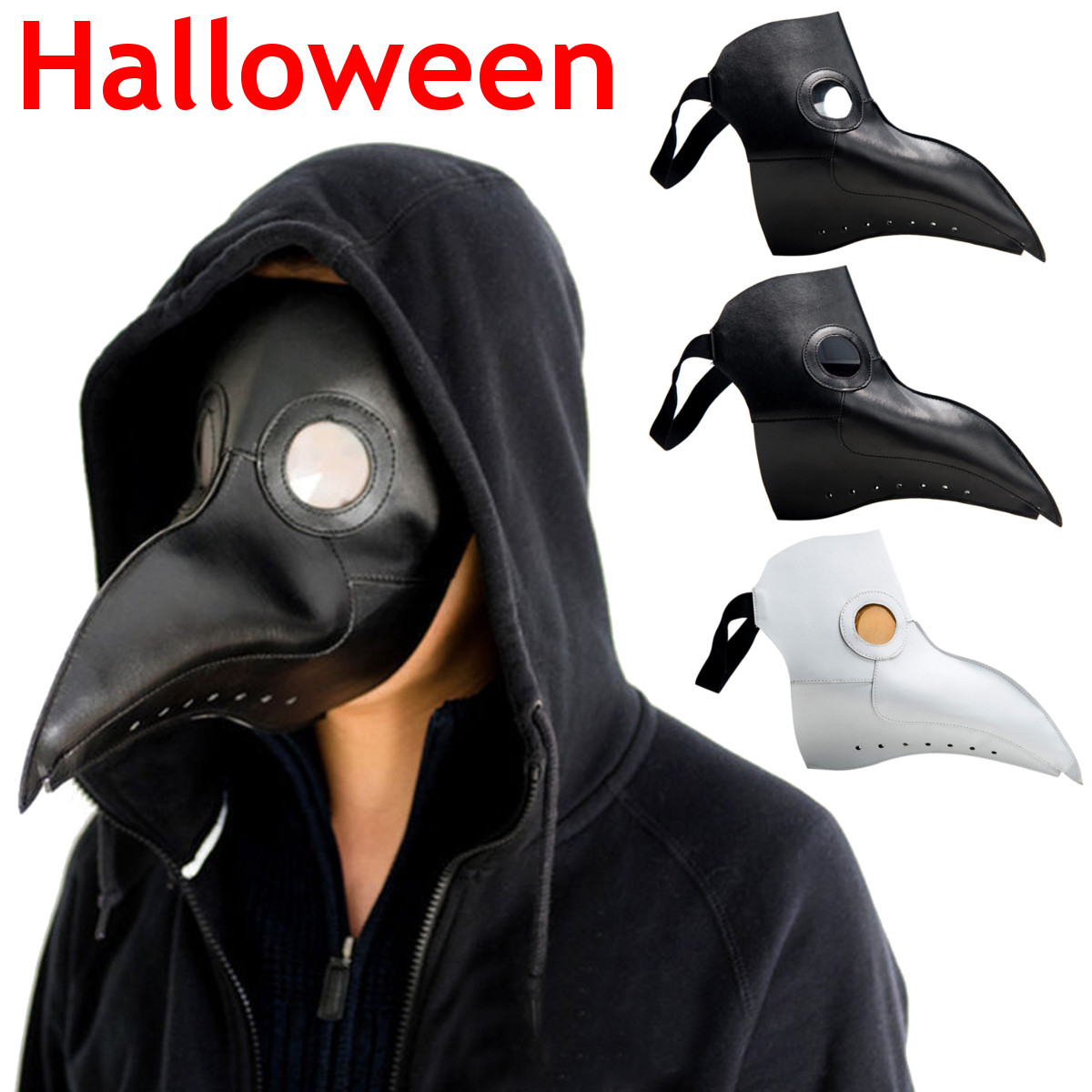 Face Mask Leather Steampunk Plague Bird Plague Doctor Cosplay Prop Gothic