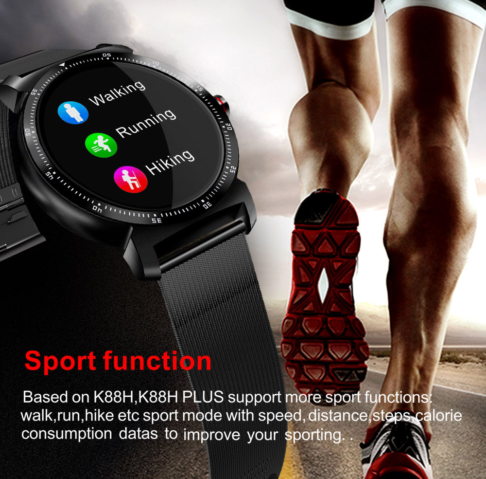 Bakeey K88H Plus Narrow Bezel Full شاشة قلب معدل رسالة Multi-sport التحكم عن بعد الة تصوير ذكي Watch
