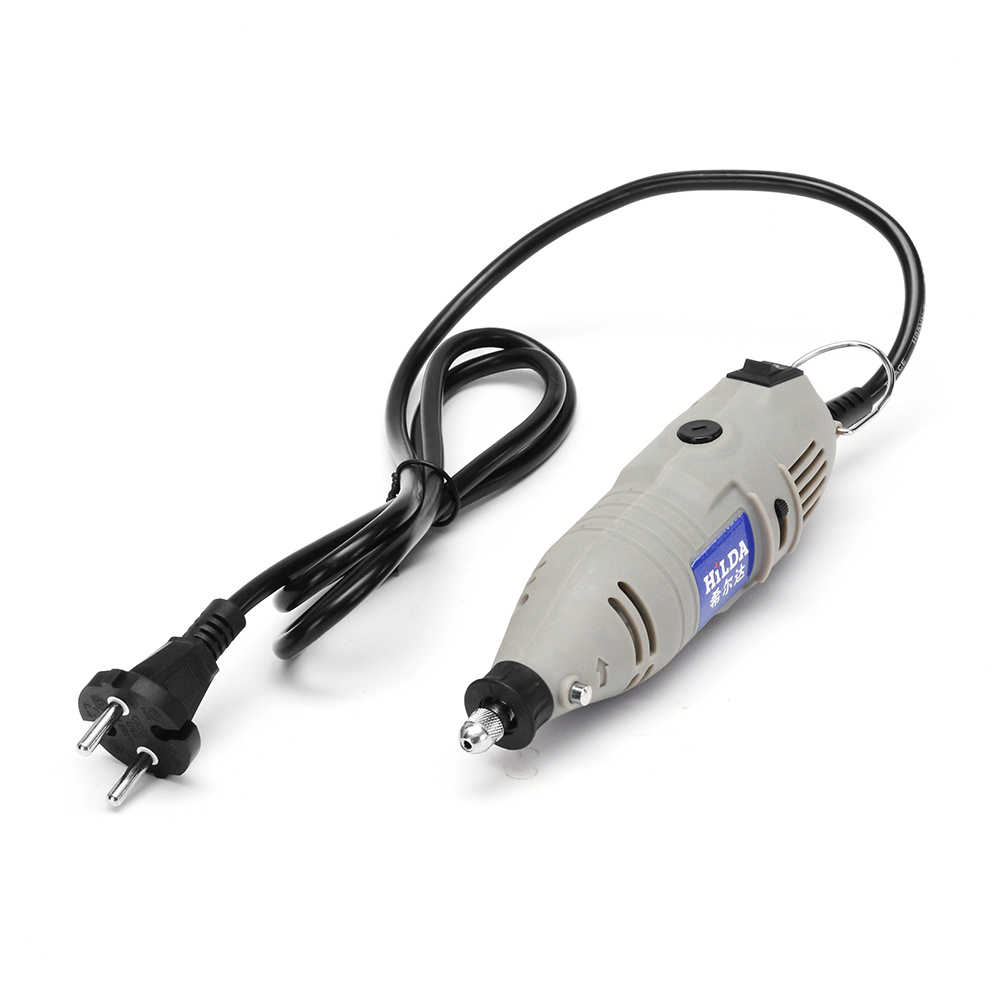 HILDA JD3323C 220V 150W Variable Speed Electric Grinder with 91pcs Accessories Mini Rotary Tool Dr