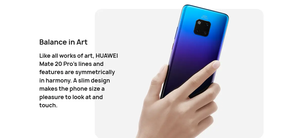 Huawei Mate 20 Pro Câmera Traseira Traseira 6,39 polegadas 6 GB RAM 128 GB ROM Kirin 980 Octa core 4G Smartphone