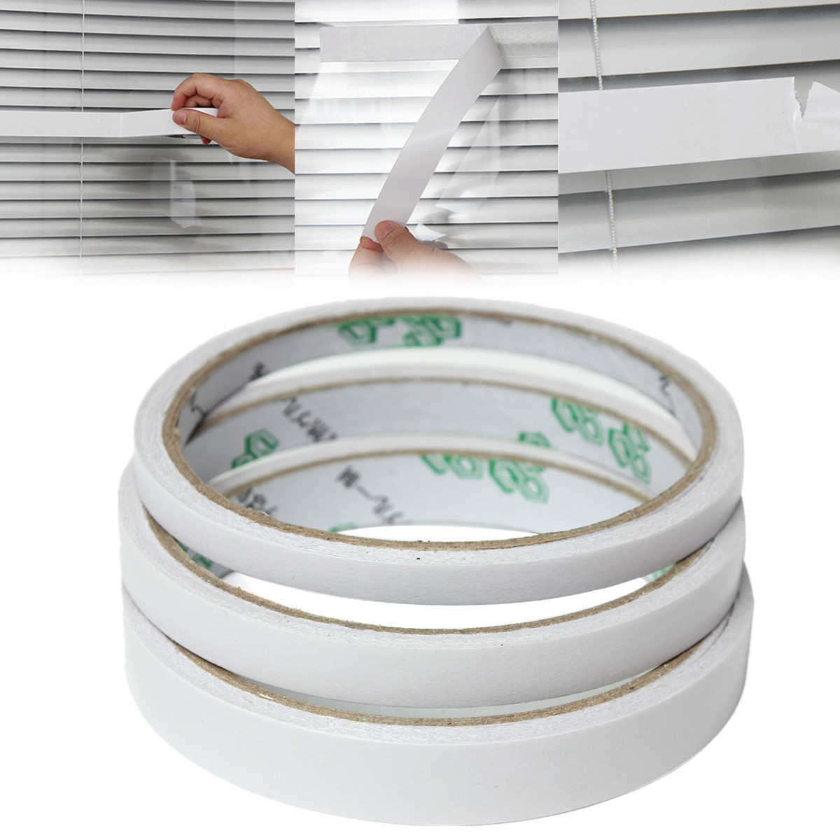 9m Roll Transparent Clear Double Sided Self Adhesive Tape For Craft Packaging 9m Roll Transparent Clear Double Sided Self Adhesive Tape For Craft Packaging
