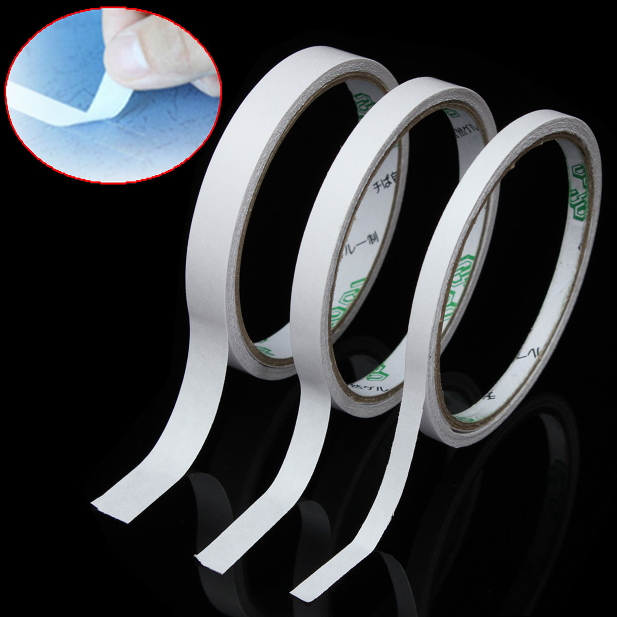 9m Roll Transparent Clear Double Sided Self Adhesive Tape For Craft Packaging 9m Roll Transparent Clear Double Sided Self Adhesive Tape For Craft Packaging