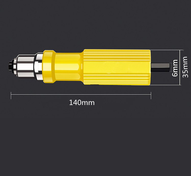 Drillpro Electric Riveter Nut Gun Riveting Tool Metal Cordless Riveting Drill Adapter Insert Nut