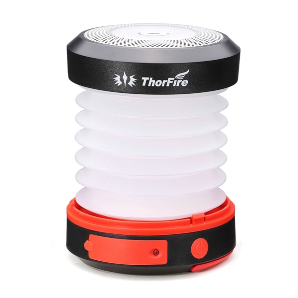 ThorFire Solar LED Camping Lantern USB Rechargeable Light for Outdoor Camping Hiking