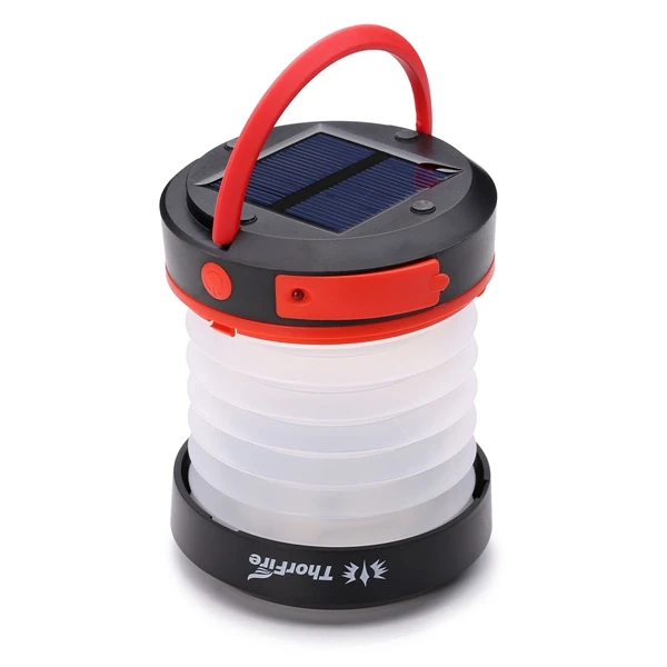 ThorFire Solar LED Camping Lantern USB Rechargeable Light for Outdoor Camping Hiking