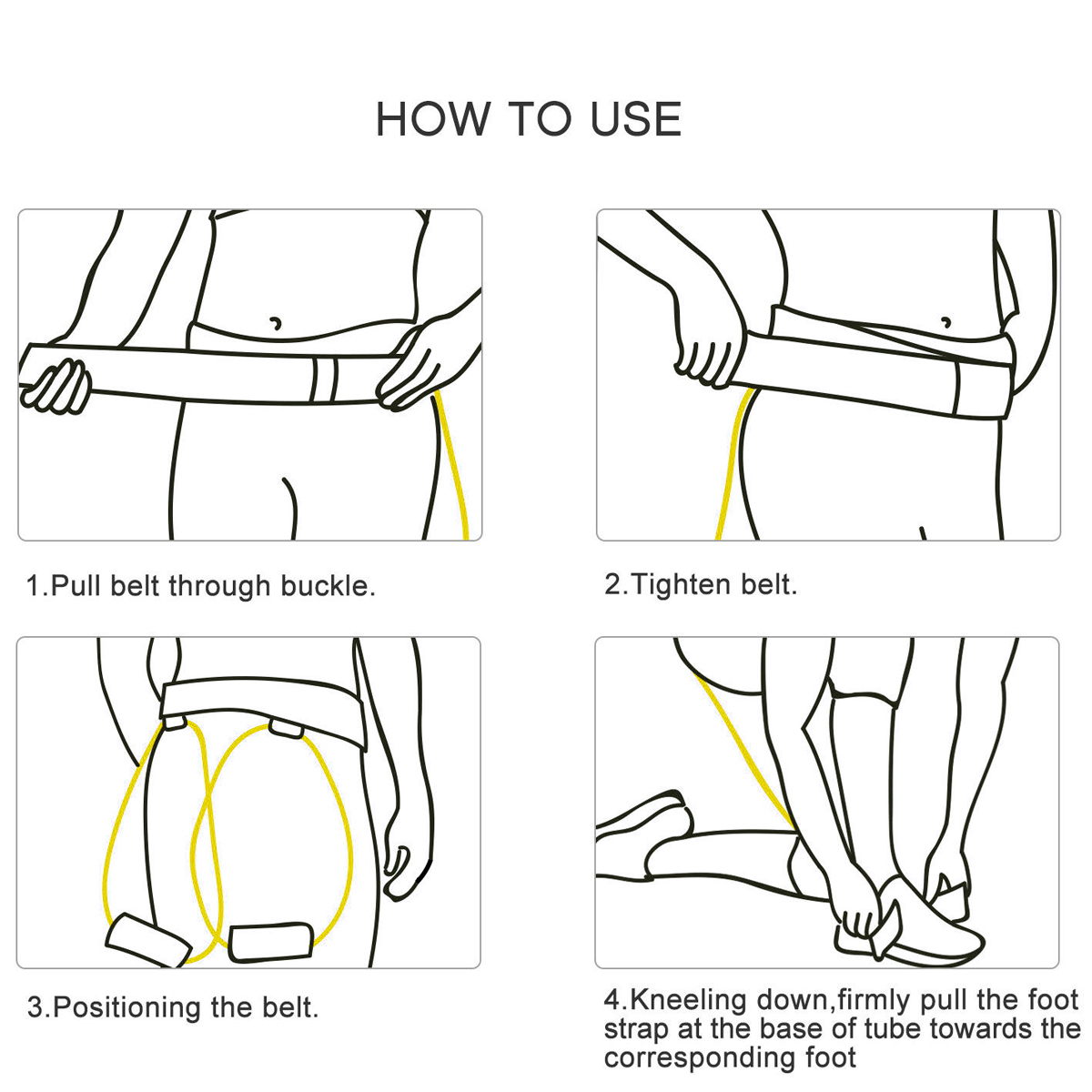 KALOAD Women 120 cm 10lb Hip Butt Booty Belt Band Body Muscles Trainer Body Lifter Exercise Tools