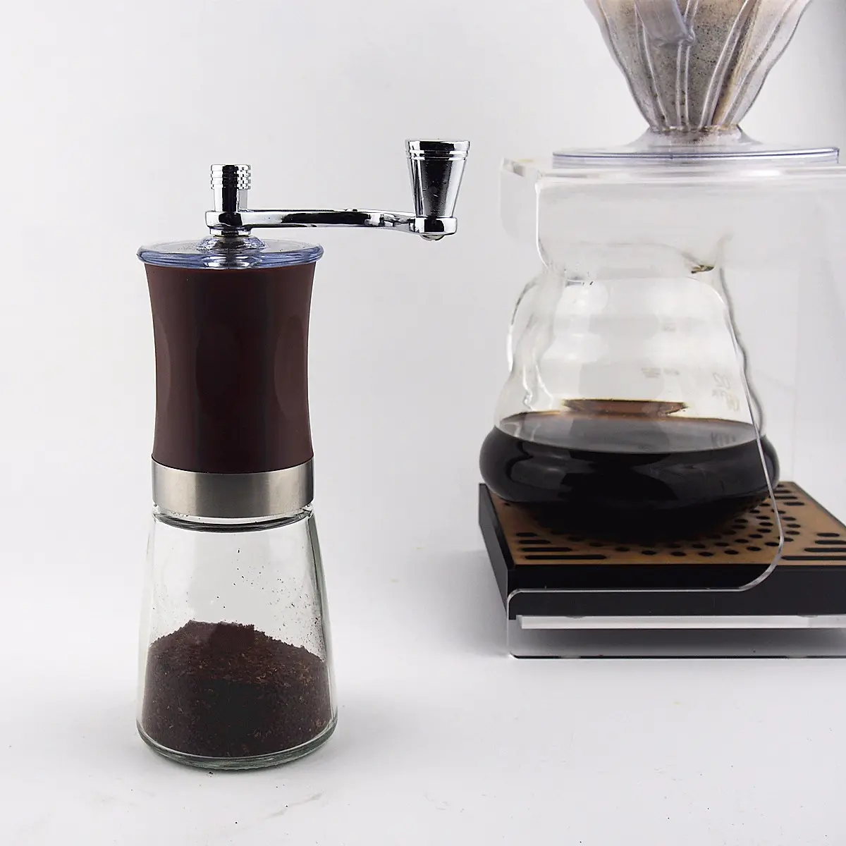 Mini Portable Hand Crank Coffee Bean Spice Mill Grinder Mill Kitchen Tool