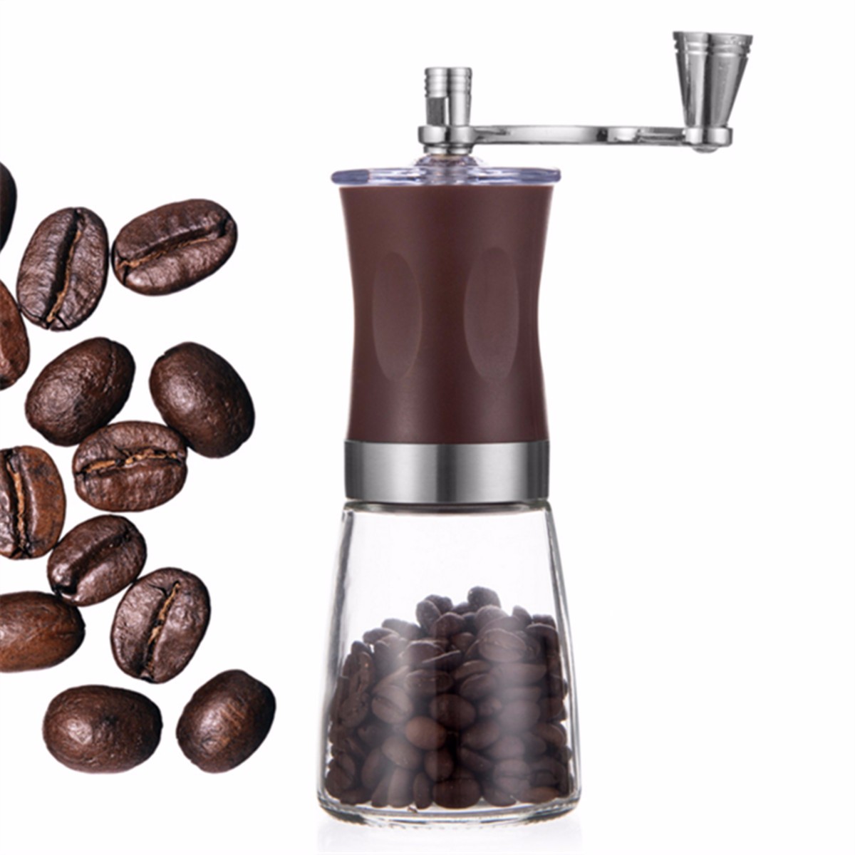 Mini Portable Hand Crank Coffee Bean Spice Mill Grinder Mill Kitchen Tool