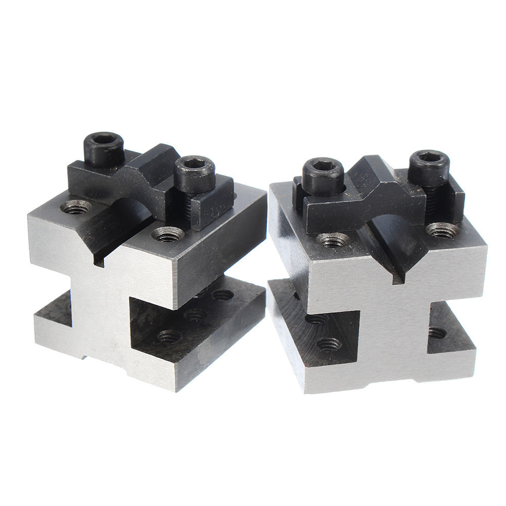 V Block Clamp Set V Block Matched Pair 7/16 to 13/16 90 Degree Precision Machine
