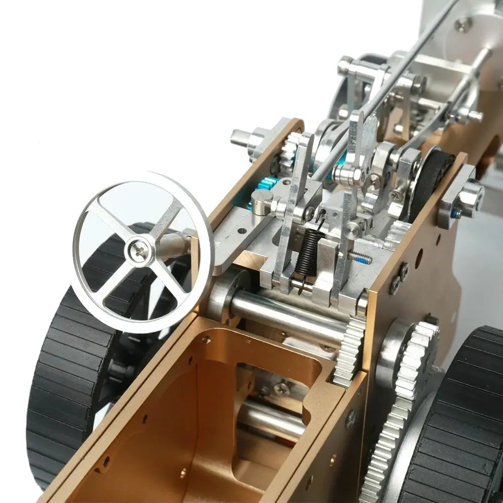 Teching DM34 Steam Car Model Stirling Engine Full Metal Model Toy Collection Gift Decor