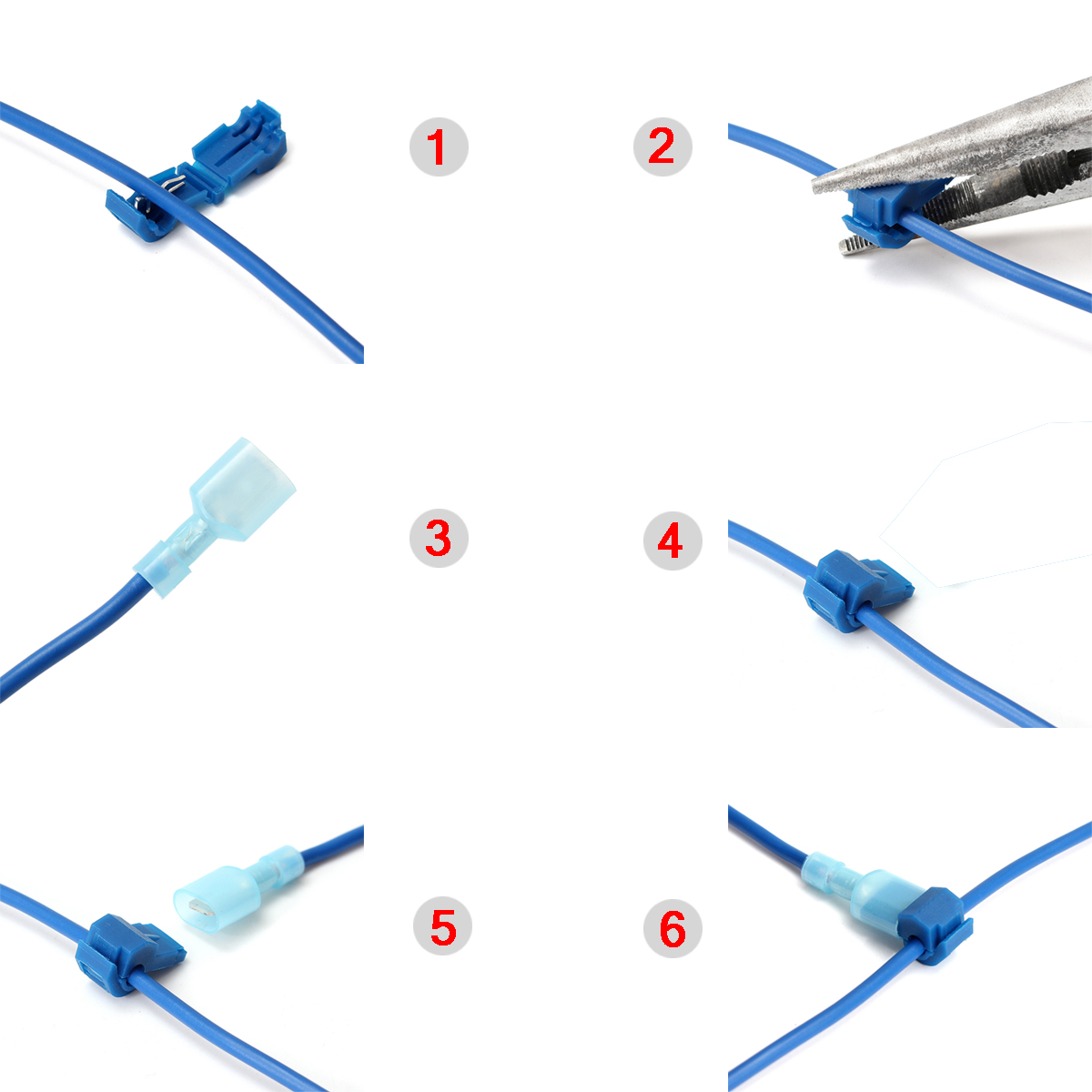 16 14awg Unique Blue Wire Terminals Quick Connector Cable Clamp 100pcs Other Wire Cable Connectors Business Industrial 32baar Com